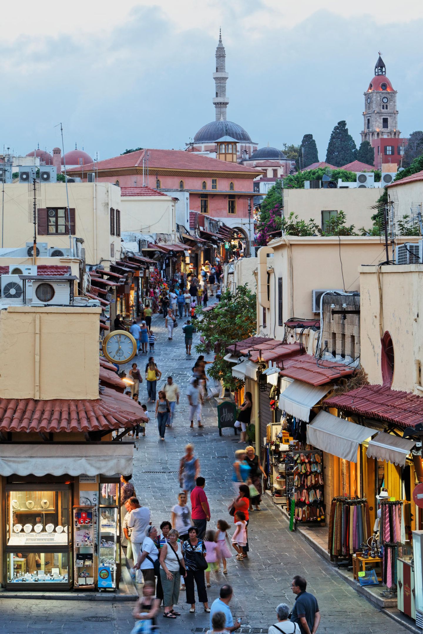 Geschäfte in der Altstadt von Rhodos