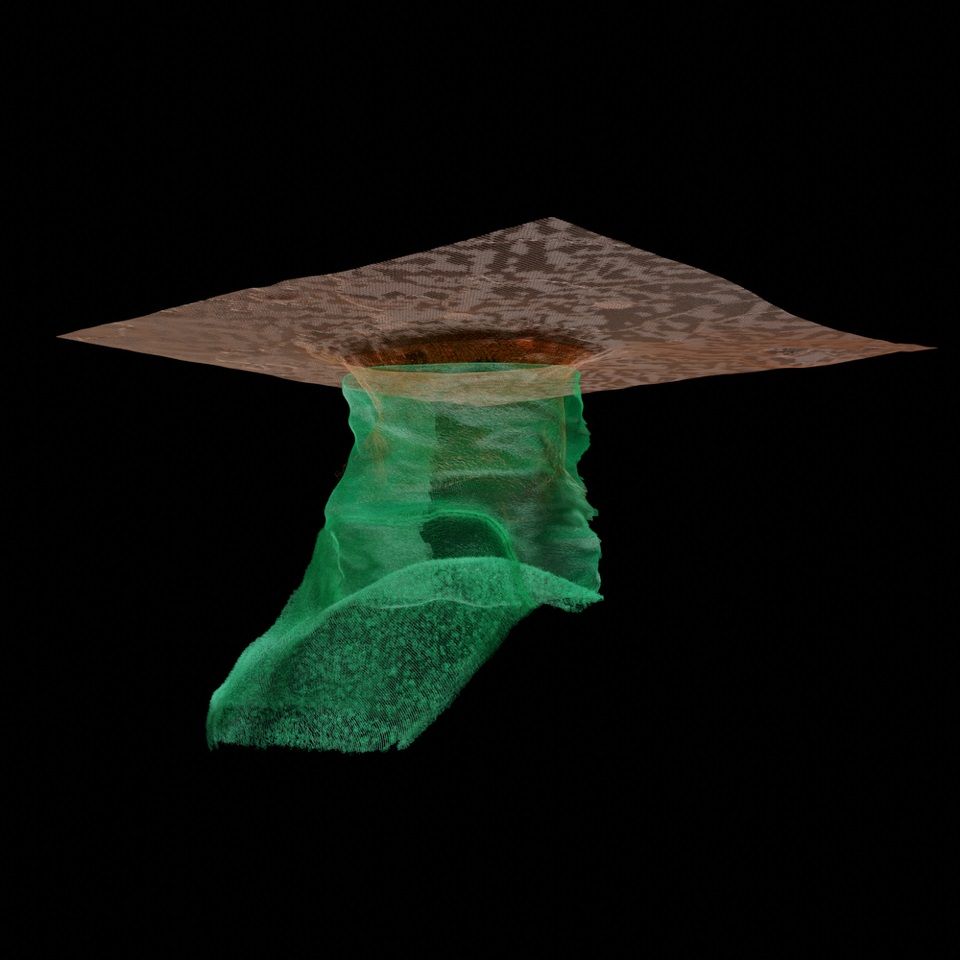 3D Modell zeigt Höhlengang im Mond 3D Modell zeigt Höhlengang im Mond