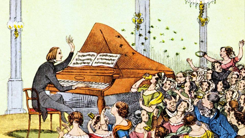 Fans jubeln Franz Liszt zu