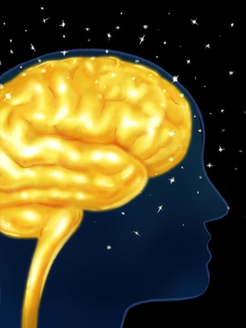 Leuchtendes Gehirn - Intelligenz