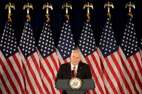 Dick Cheney hält eine Rede