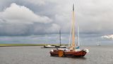 Boot auf dem Meer von Ameland Niederlande