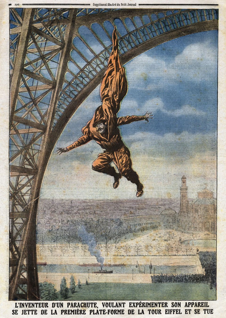 Franz Reichelt springt den Eifelturm herunter Franz Reichelt springt den Eifelturm herunter