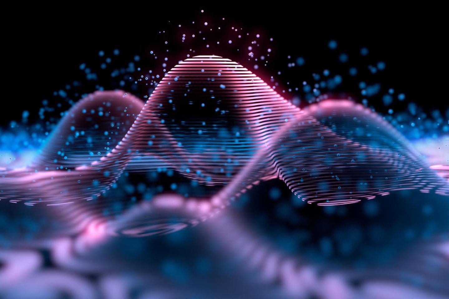 Wie passen Relativitätstheorie und Quantenphysik zusammen? Die Allgemeine Relativitätstheorie und die Quantenphysik haben sich ihre Reviere eigentlich gut aufgeteilt: Die eine herrscht über die große Raumzeit, die andere über die kleinen Materiebausteine. Nur selten kommen sich beide in die Quere, beispielsweise im Urknall oder im Inneren Schwarzer Löcher. Dann aber sind die Theorien sich uneinig und liefern nur noch unsinnige Ergebnisse.  Beide widersetzen sich jedem Versuch, sie zu einer gemeinsamen zu fusionieren. Um es dennoch zu schaffen, so glauben einige Physiker und Physikerinnen, müsse man den Raum neu denken. Er müsse den Gesetzen der Quantenphysik unterworfen werden. Womöglich zeige sich dann, dass Raum und Zeit aus etwas noch Fundamentalerem entspringen. Die Fusion beider Theorien wäre ein wichtiger Zwischenschritt zum Langziel der Physik: die Weltformel zu finden, eine Formel, die alles erklärt.
