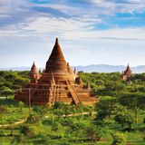 Buddhist pagodas. Bagan, Myanmar 