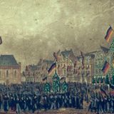 1848:  Quer durchs Land rebellieren Menschen für Freiheit und Demokratie. Immerhin ein Jahr lang tritt in der Frankfurter Paulskirche das erste gesamtdeutsche Parlament zusammen. Zwar scheitert die Revolution. Doch einige der vom Paulskirchen-Parlament beschlossenen Grundrechte, die Würde und Freiheit der Bürgerinnen und Bürger schützen, stehen heute in unserem Grundgesetz.
