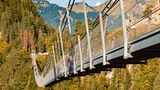 eine Schaukel über den Bergen