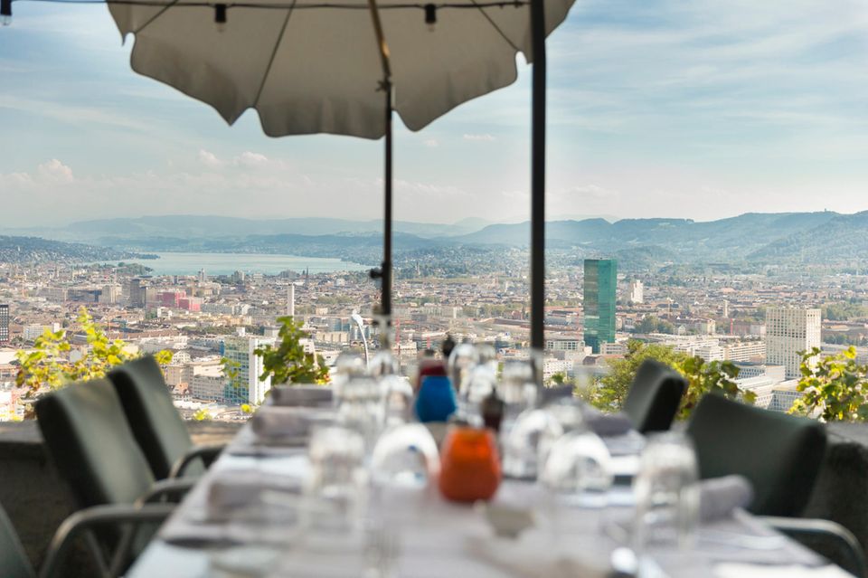 Restaurant Die Waid with Ausblick in Zurich