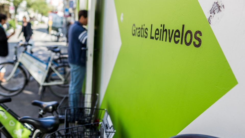 Gratis Leihvelos an einer Radstation Gratis Leihvelos an einer Radstation