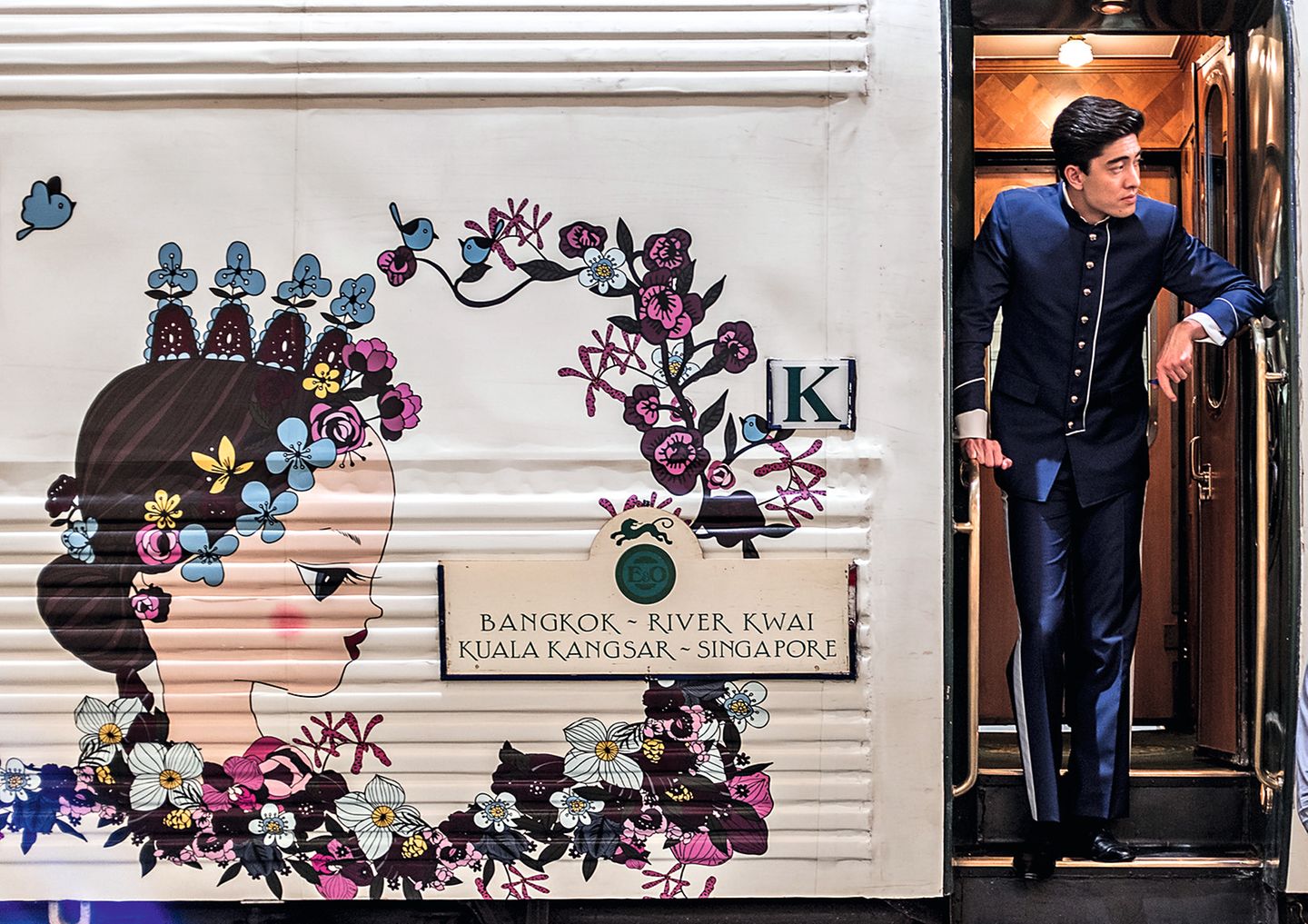 Seitenansicht des Zuges mit dem Fahrregler