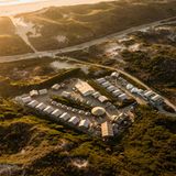 Beachcamp de Lakens aus der Vogelperspektive