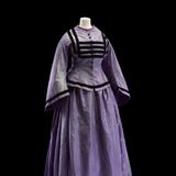 Seidenkleid mit Sir William Henry Perkins Mauve  Aniline gefärbt