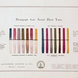 Seite eines Flugblattes von Sundour unausbleichbare Farbe 20. Jahrhundert