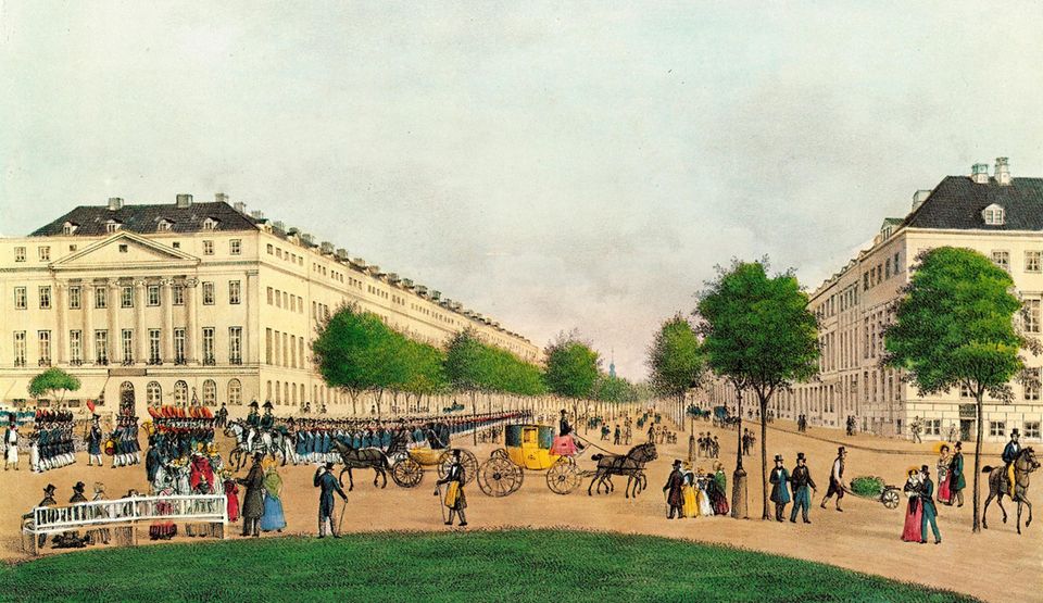 Allee nahe der Binnenalster