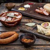 verschiedene Wurstspezialitäten