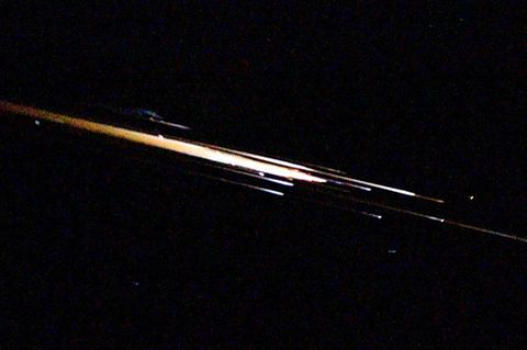 Starlink-Satellit am Himmel