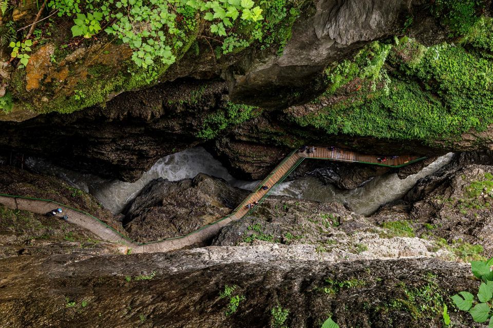 Breitachklamm bei Oberstdorf im Allgäu, Bayern, Deutschland 1.4993