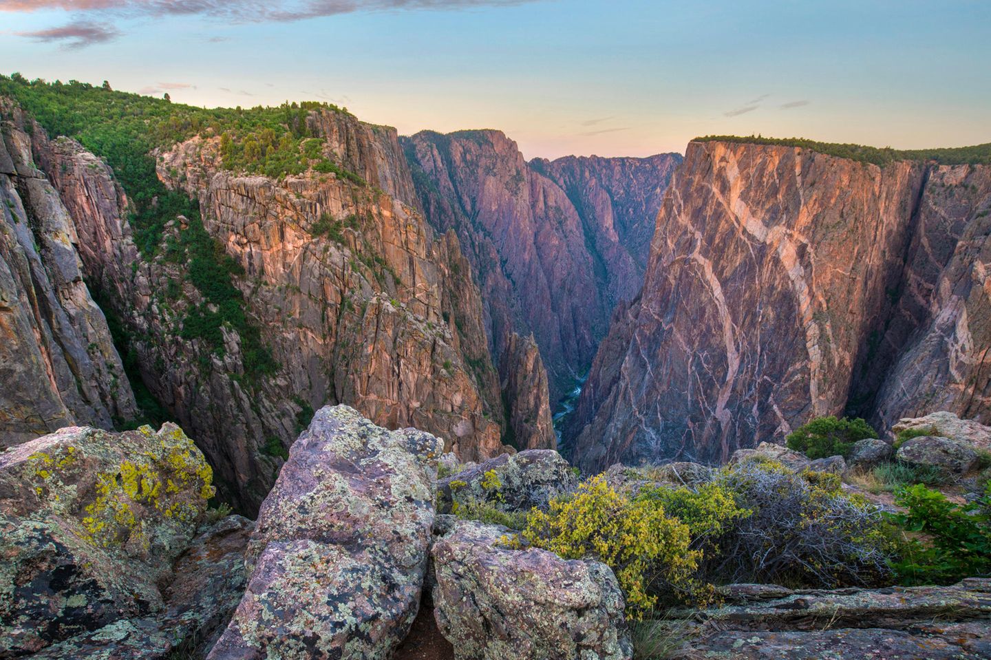 Ein blick auf der Black Canyon Schlucht