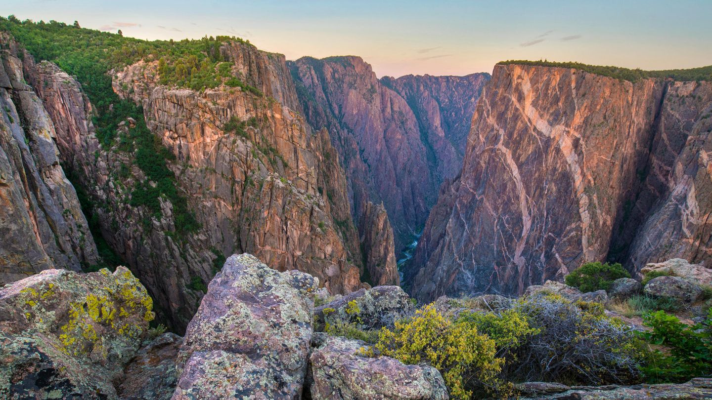 Black Canyon, USA Ein blick auf der Black Canyon Schlucht