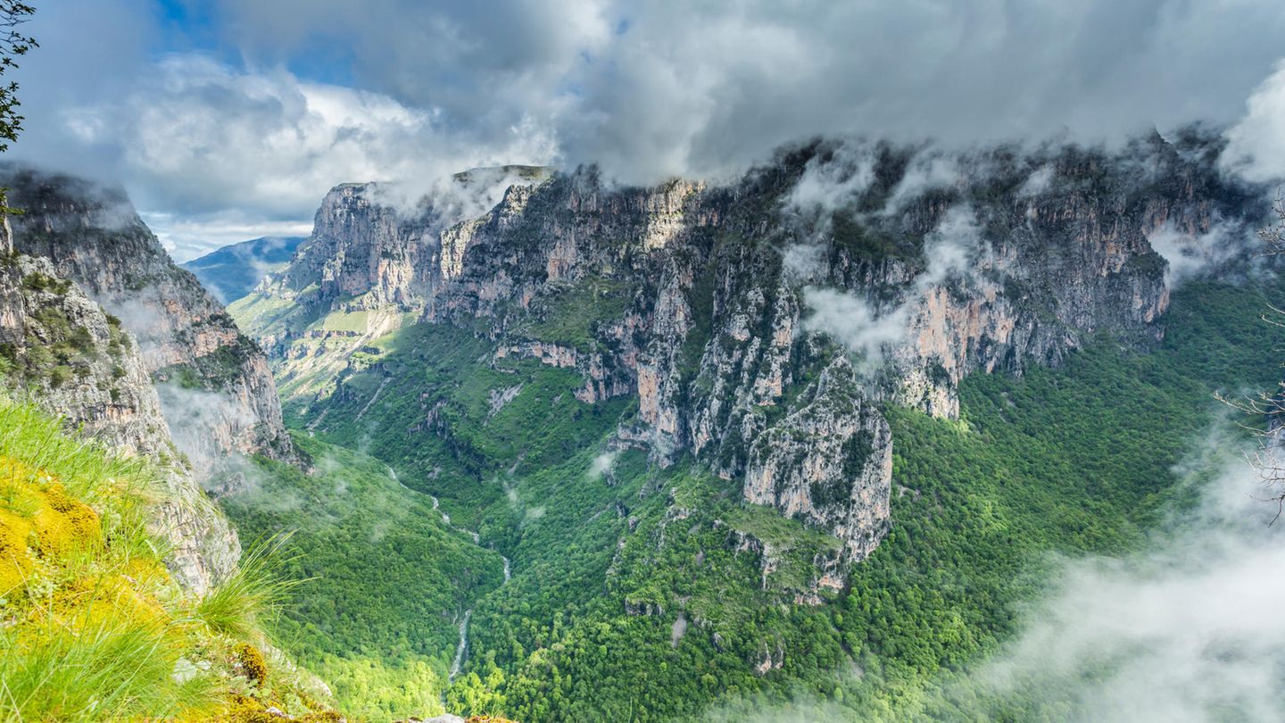 Vikos-Schlucht, Griechenland Ein Blick auf Vikos Schlucht