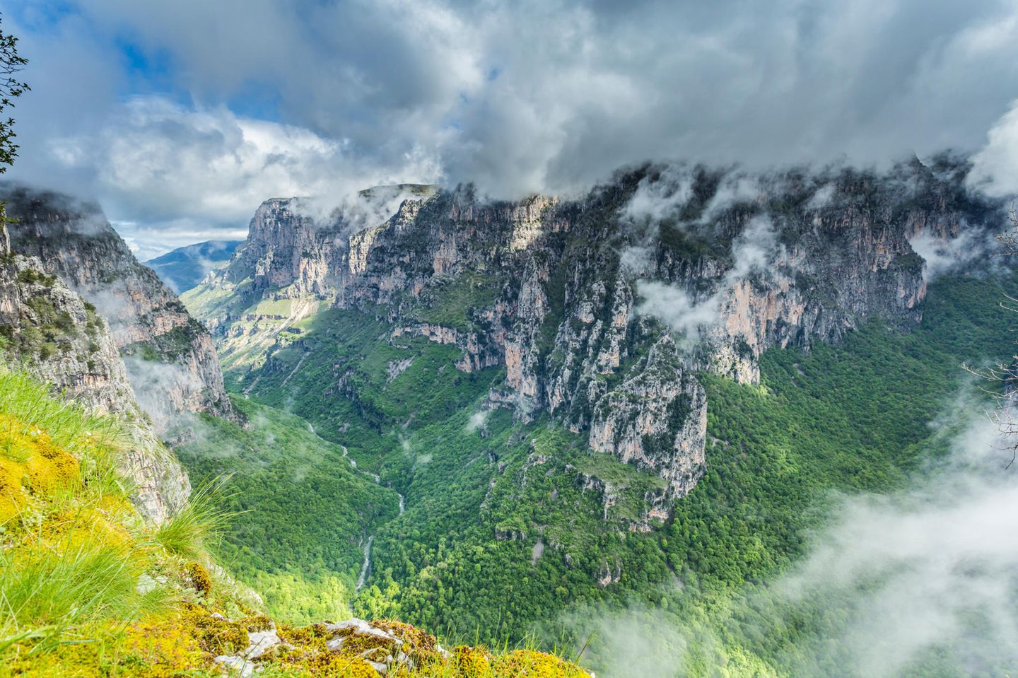 Ein Blick auf Vikos Schlucht