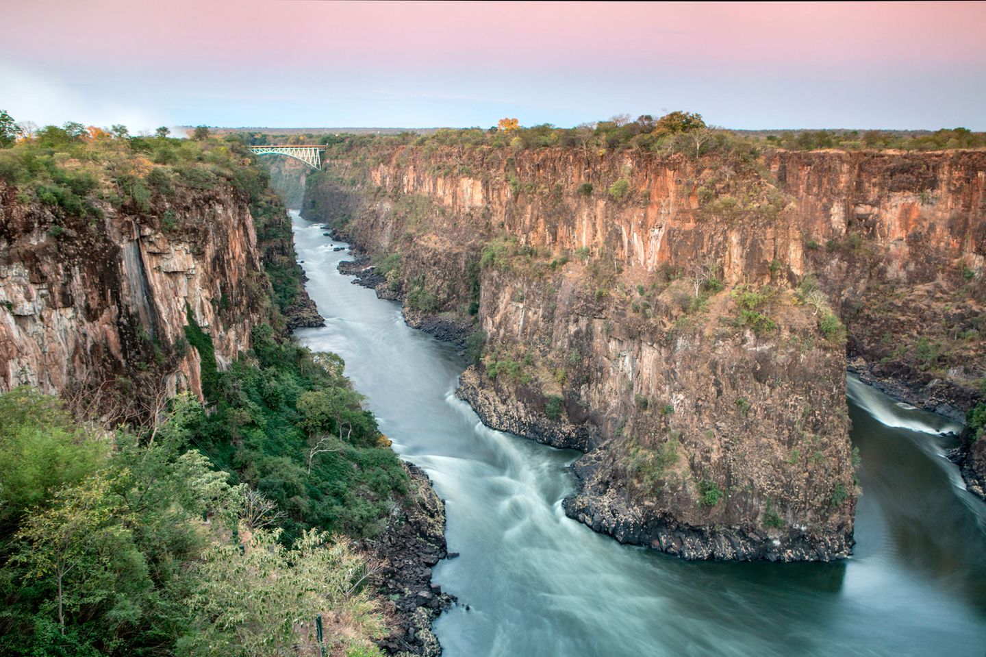 Ein Blick auf Batoka-Schlucht, Sambia und Simbabwe