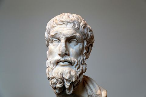 Büste von Epicurus