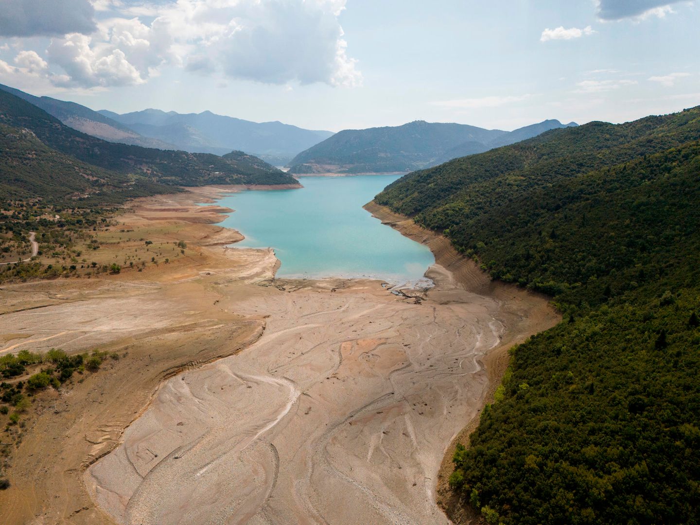 Mornos-Stausee in Griechenland