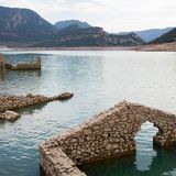 Haus im Mornos-Stausees