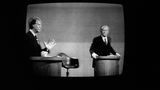 Gerald Ford und Jimmy Carter in einem TV-Studio