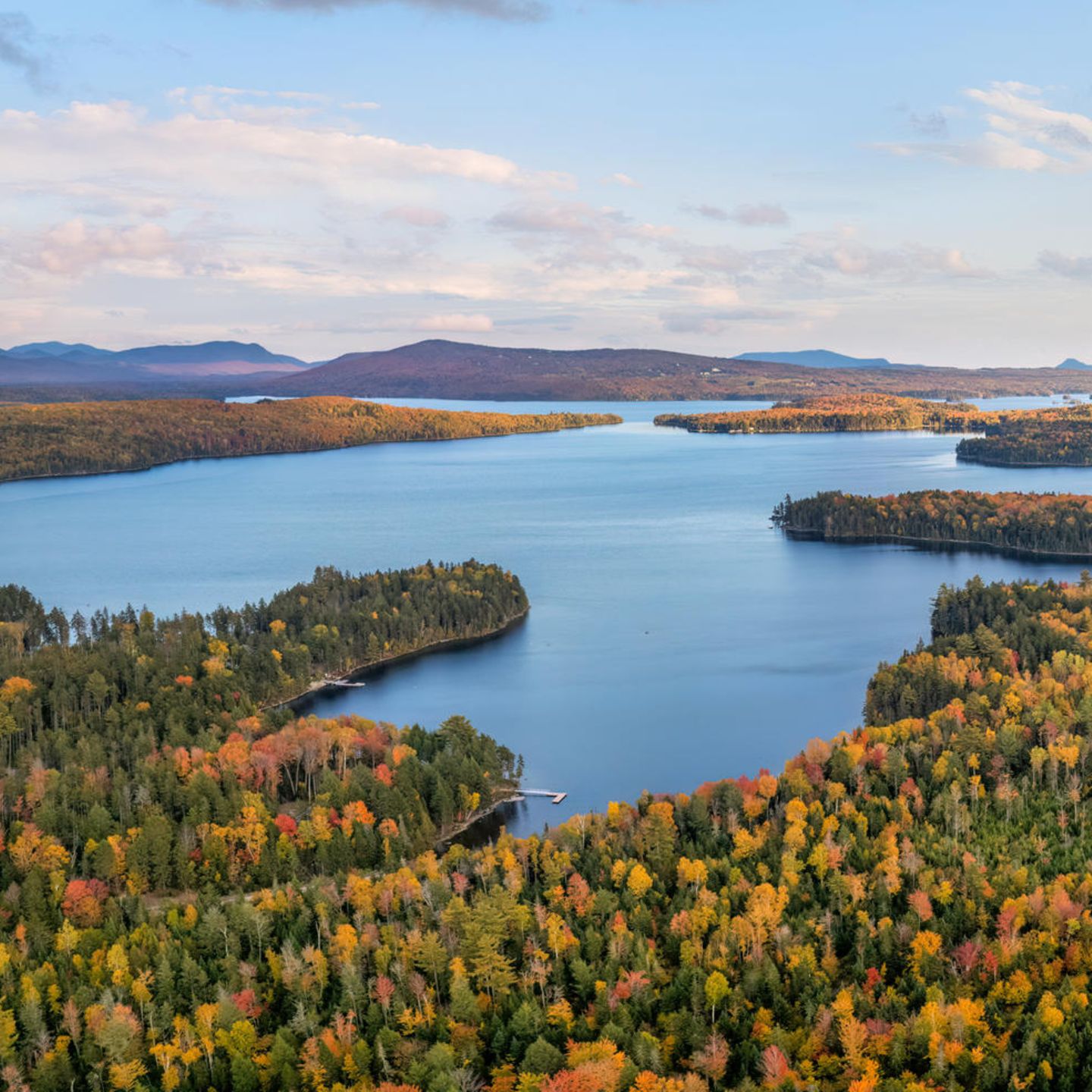 Herbstfarben am Moosehead Lake