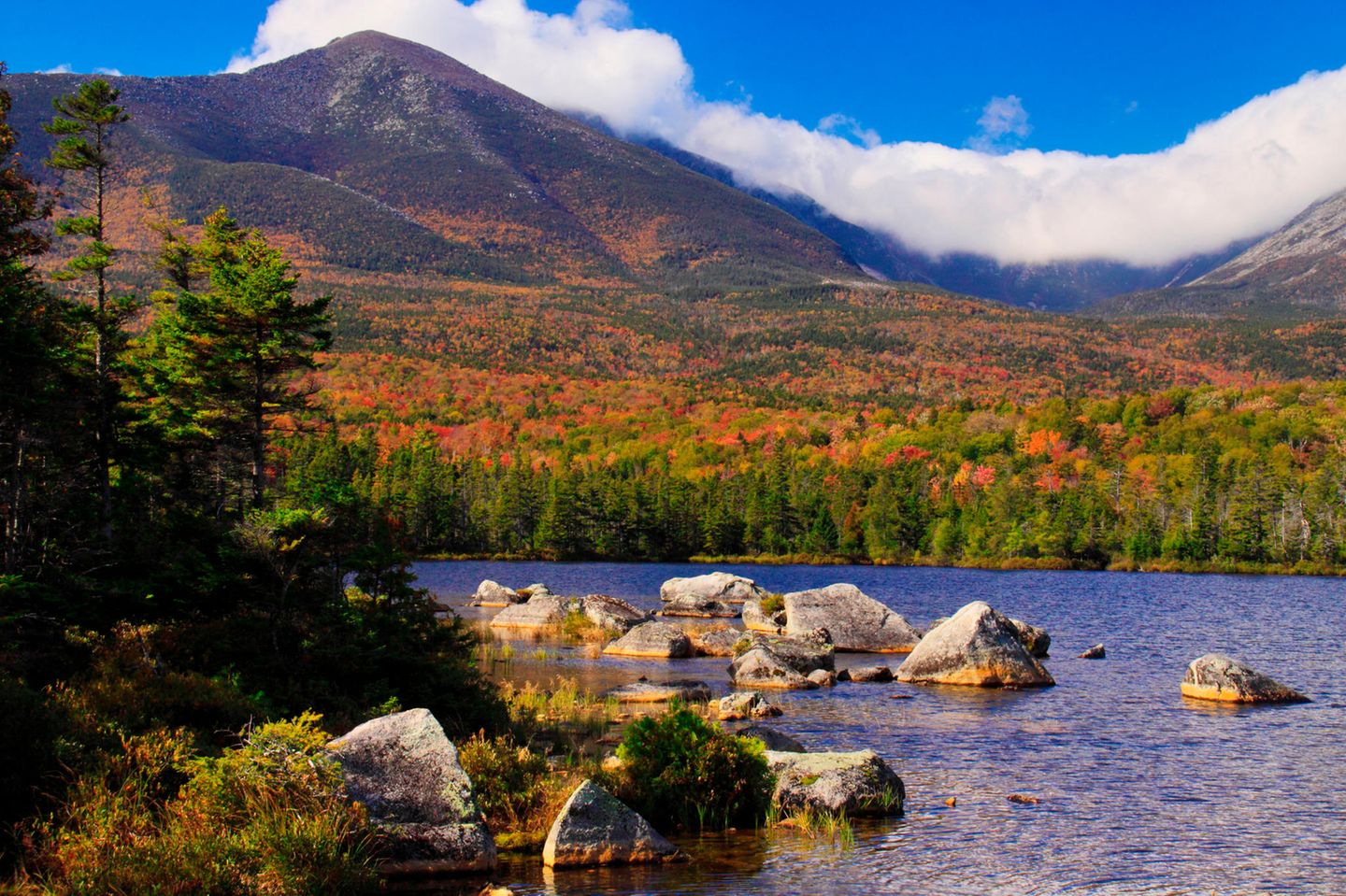 Sandy Stream Pond mit Mount Katahdin