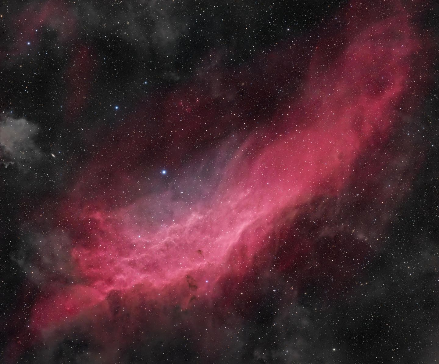 Glitzern in der Tiefe des Alls California Nebula