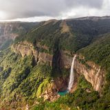 Nohkalikai-Wasserfälle in Meghalaya