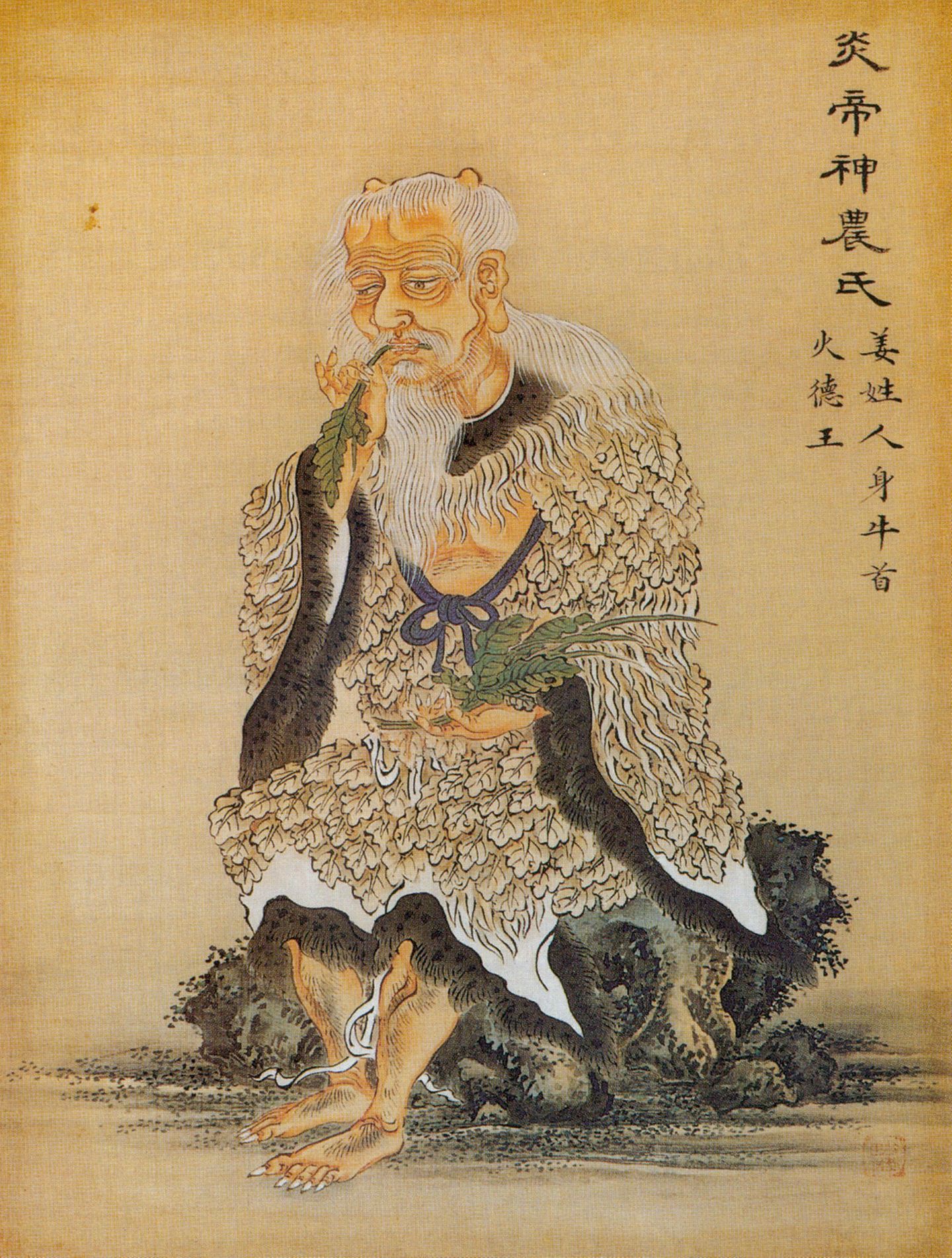 Der Kaiser des Cannabis Auch in Asien haben halluzinogene Kräuter eine reiche Geschichte. Der mythische Urkaiser Shennong gilt als Vater der chinesischen Heil- und Kräuterkunde. Eine 2000 Jahre alte Schrift mit Überlieferungen seiner Lehren schildert die Wirkung von Hanf. Sie empfiehlt das Kraut zur Entspannung, für die Frauengesundheit und den Kontakt zur Geisterwelt. Bild mit Genehmigung: Erika Dyck, "Rausch – Eine Kulturgeschichte der Psychedelika", Haupt Verlag