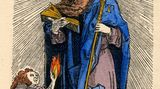 Keine ersehnte spirituelle Erfahrung, sondern ein Schreckenstrip war die Mutterkornvergiftung, auch Antoniusfeuer oder Ergotismus genannt. Sie suchte Menschen heim, die mit dem Pilz befallenen Roggen aßen. Symptome der Vergiftung waren schwerste Krämpfe oder Durchblutungsstörungen der Gliedmaßen, die schließlich abstarben und verfaulten. Auch Halluzinationen konnten auftreten – die für den Ergotismus verantwortlichen Alkoloide sind chemisch mit LSD verwandt. Der Holzschnitt aus dem Jahr 1540 zeigt einen Erkrankten, der den Heiligen Antonius um Hilfe anfleht.