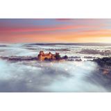 Sonnenaufgang, Castelnau-Bretenoux, Frankreich