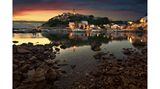 Abendstimmung, Vrbnik, Kroatien