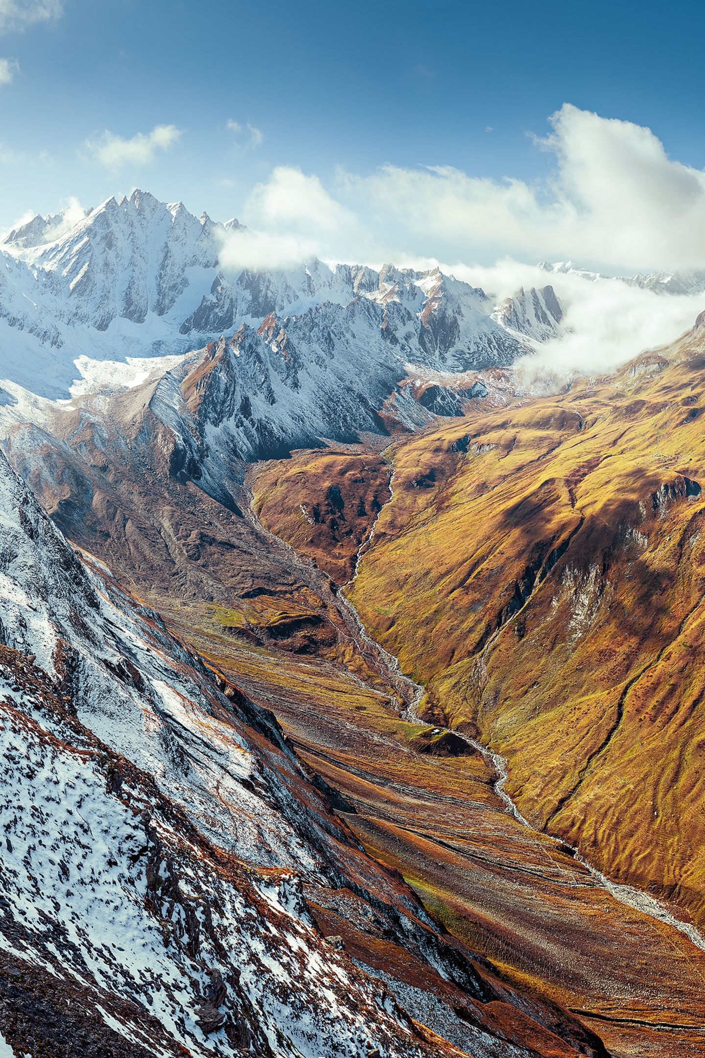Walliser Alpen, Schweiz Grand Golliat in den Walliser Alpen, Schweiz