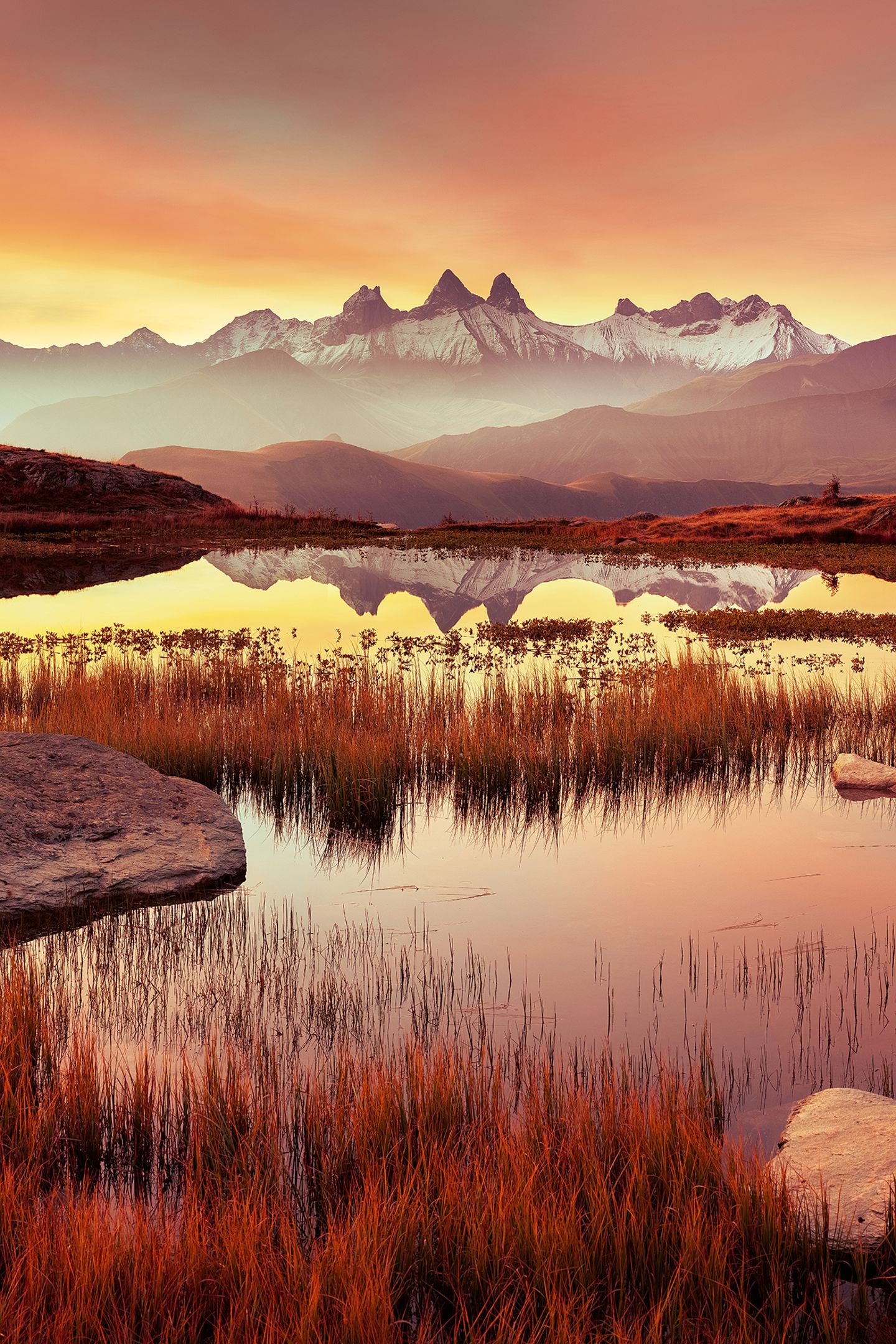 Lac Guichard, Frankreich Lac Guichard bei Sonnenaufgang, Frankreich