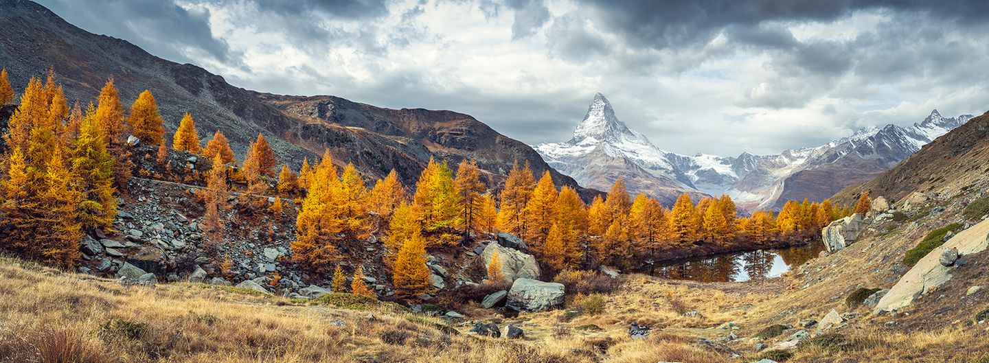 Matterhorn, Grindjisee, Zermatt, Schweiz