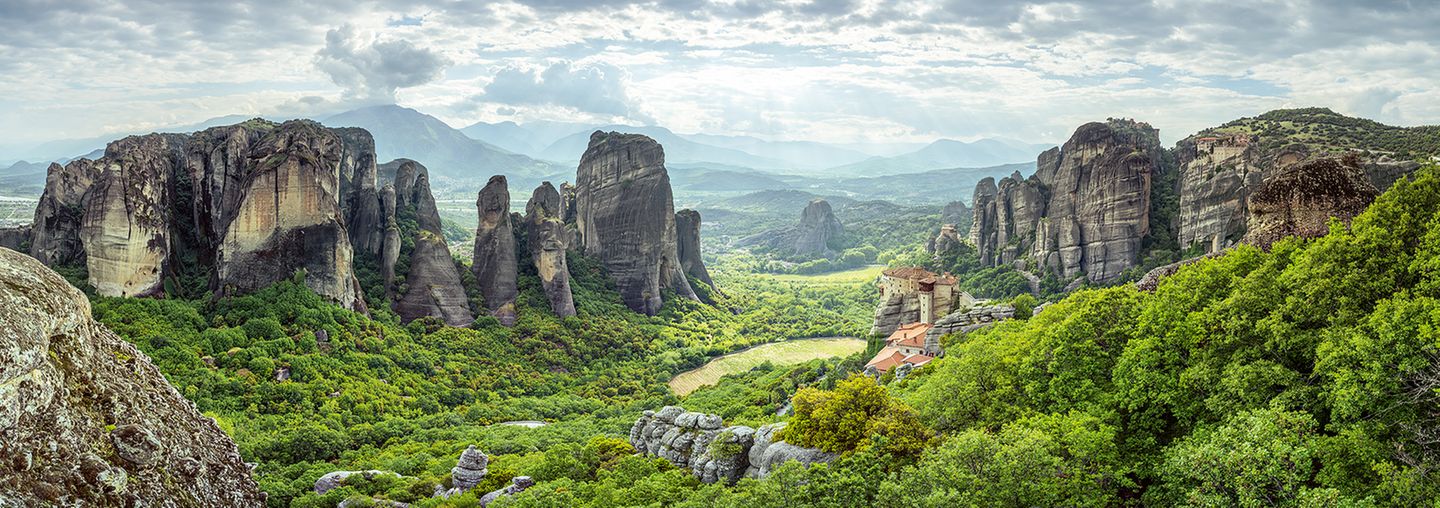 Die »schwebenden« Klöster,  Meteora-Felsen, Thessalien, Griechenland