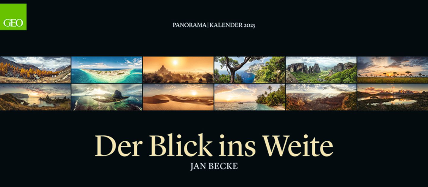 Cover GEO Kalender Blick ins Weite 2025