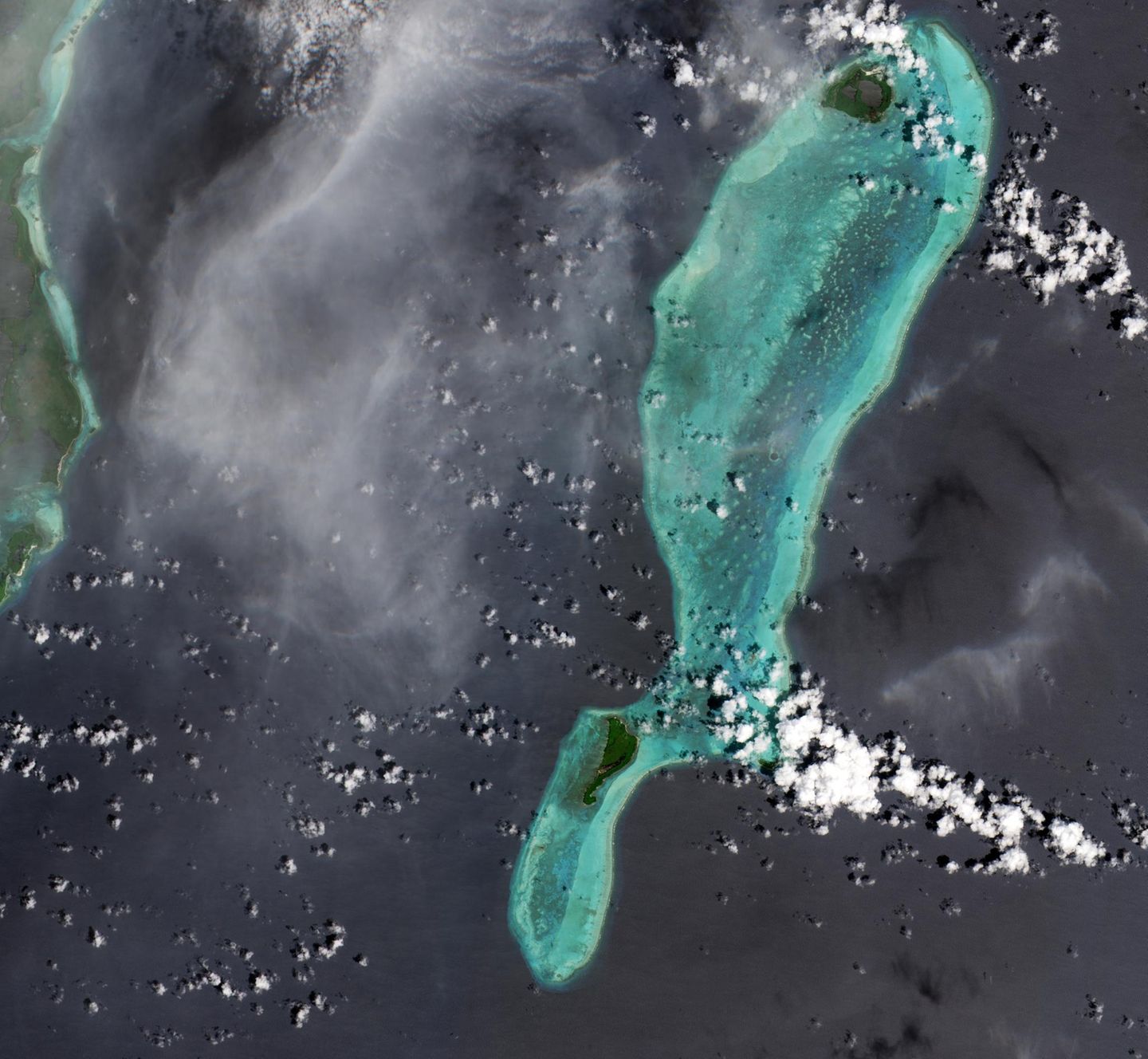 Satellitenaufnahme von Belize