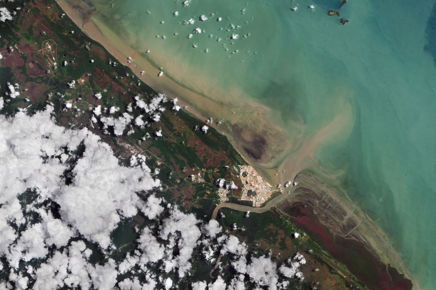 Europäischer Weltraumbahnhof, Französisch-Guayana Satellitenaufnahme von Sentinel B