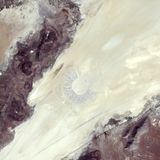 Satellitenaufnahme vom Burning Man Festival