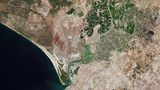 Satellitenaufnahme von Sevilla