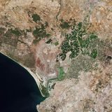 Satellitenaufnahme von Sevilla