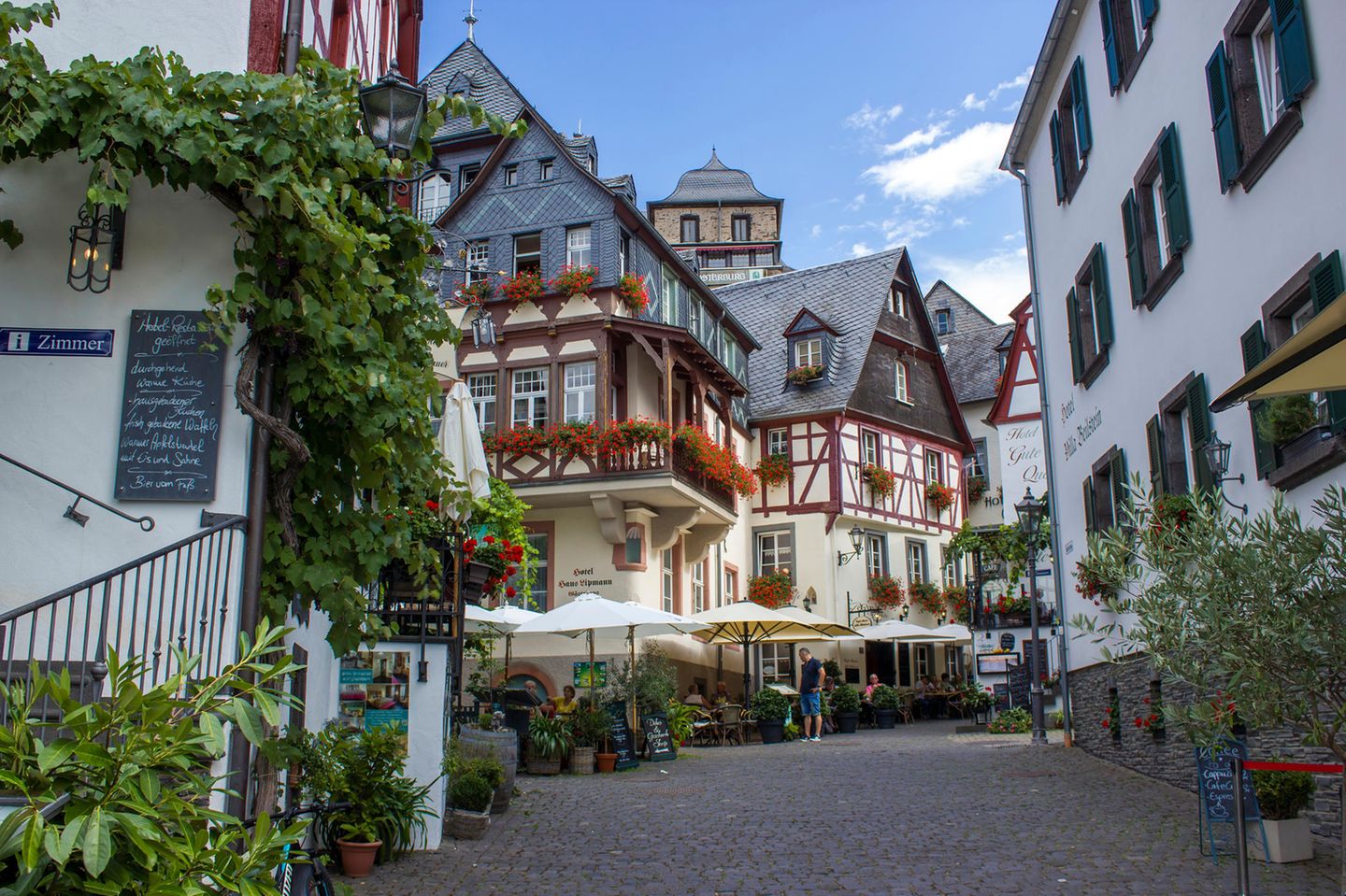 Gebäude in der Stadt Mosel