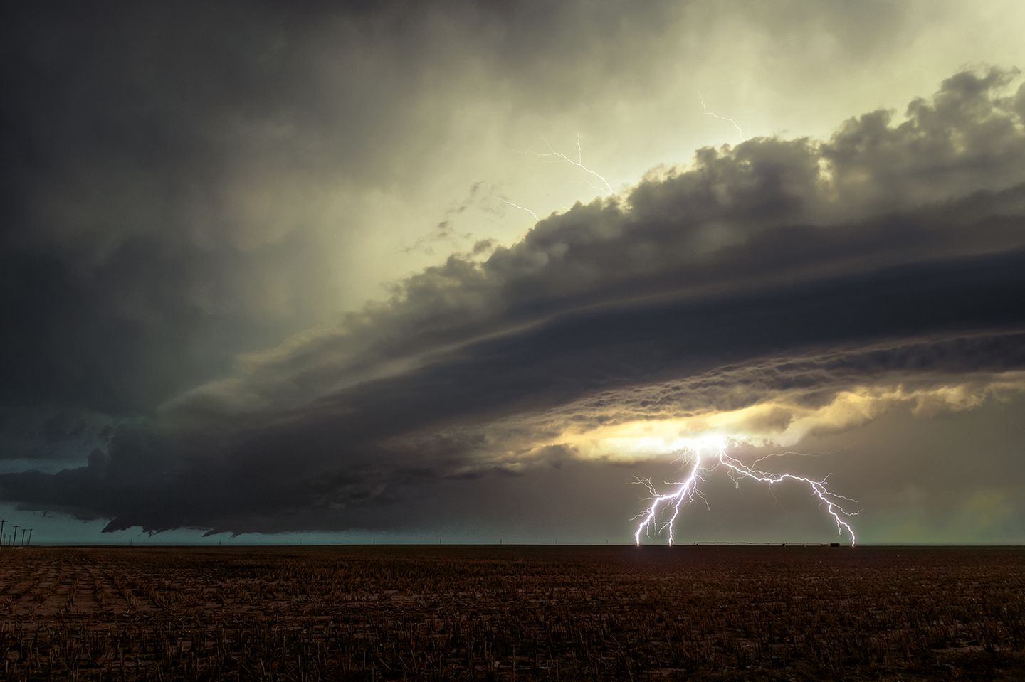 Megablitze in den Great Plains, Oklahoma, USA